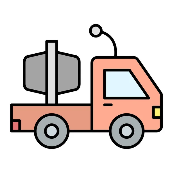 Вантажівка Веб Іконка Проста Ілюстрація — стоковий вектор