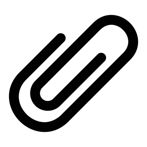 Büroklammer Web Symbol Einfache Illustration — Stockvektor