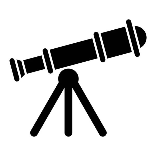 Telescope Icon Flat Design Style — Stock Vector
