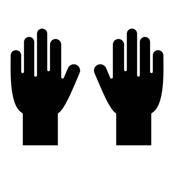 Black White Vector Illustration Hand Wash Icon — Vetor de Stock