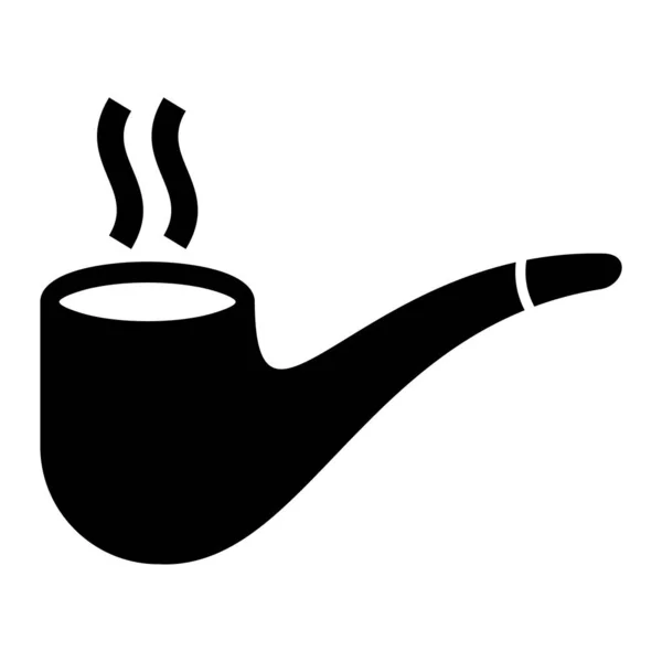 Smoking Pipe Icon Simple Illustration Tobacco Cigar Vector Icons Web — стоковый вектор