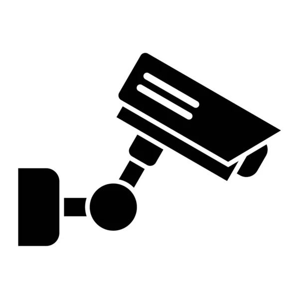 Icône Caméra Cctv Symbole Système Sécurité Style Design Plat — Image vectorielle
