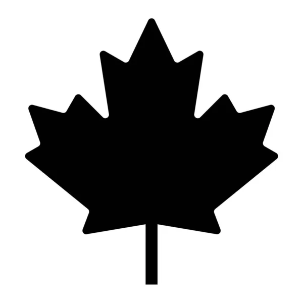 Akçaağaç yaprağı ikonu vektör illüstrasyon grafik tasarımı