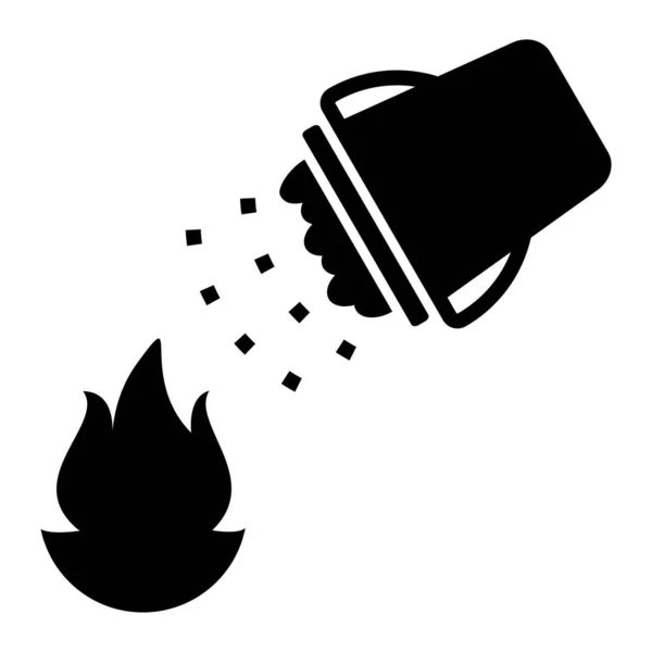 Ateş Ateşi Basit Illüstrasyon — Stok Vektör