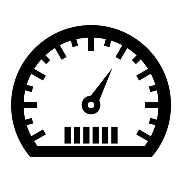 Icono Del Velocímetro Ilustración Simple Los Iconos Vectores Reloj Para — Archivo Imágenes Vectoriales