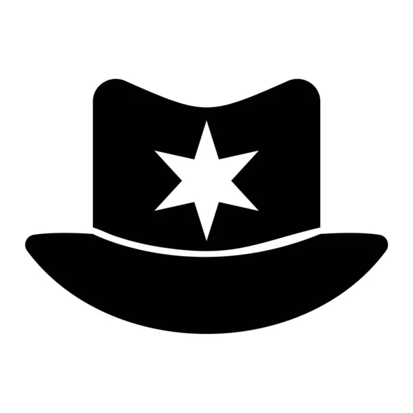 Police Hat Icon Simple Illustration Cowboy Accessory Vector Icons Web — 스톡 벡터