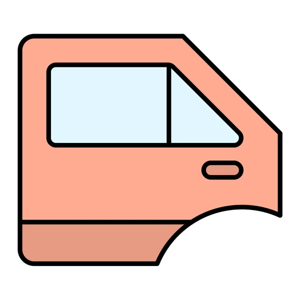 Coche Icono Puerta Vector Ilustración — Vector de stock