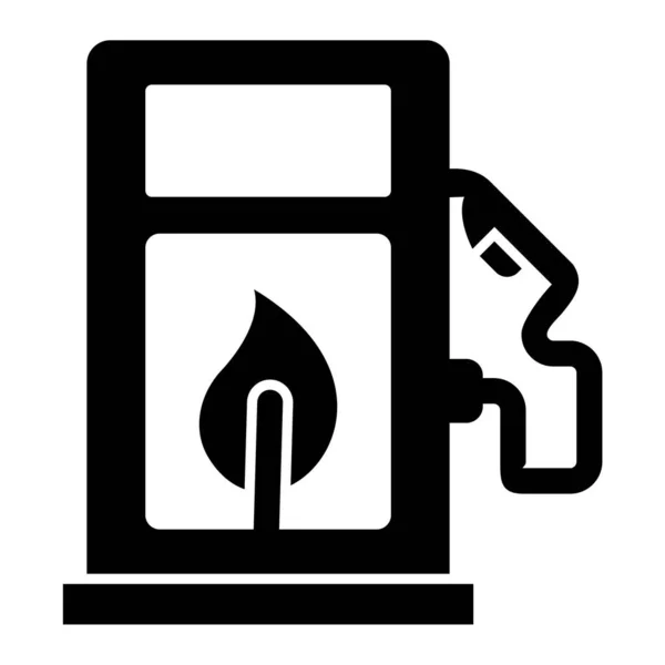 Bomba Combustible Ilustración Simple — Vector de stock