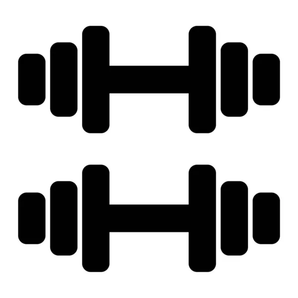 Dumbbell Web Icon Simple Design — Stock Vector