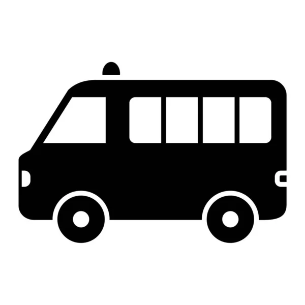 Buss Webb Ikon Enkel Design — Stock vektor