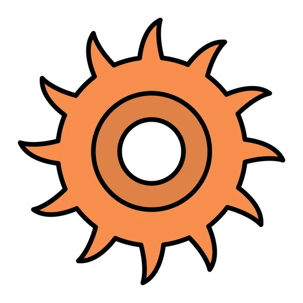 Getriebe Web Symbol Einfache Illustration — Stockvektor