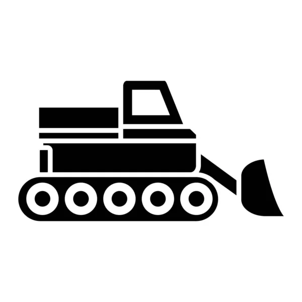 Truck Icon Outline Illustration Bulldozer Vector Icons Web — стоковый вектор