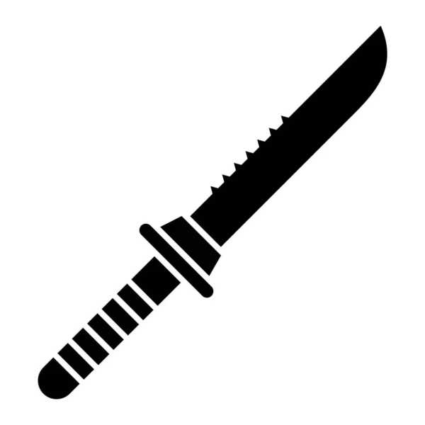 Vektorová Ilustrace Ikony Nože — Stockový vektor