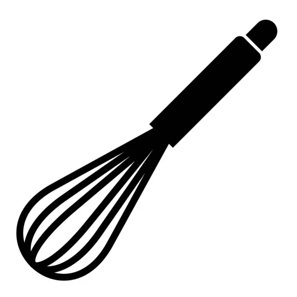 Icona Della Frusta Utensile Cucina Illustrazione Vettoriale — Vettoriale Stock