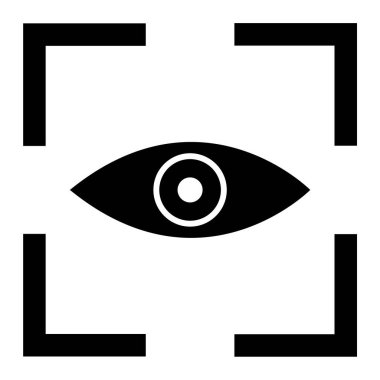 Göz. Web simgesi basit illüstrasyon