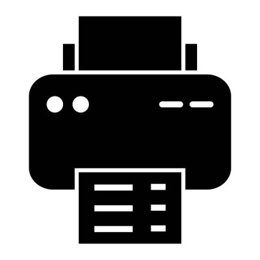 Yazıcı. Web simgesi basit illüstrasyon