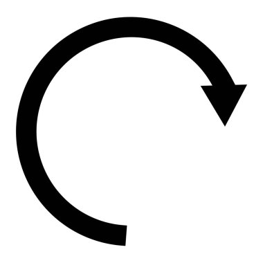 Yenile. Web simgesi basit illüstrasyon