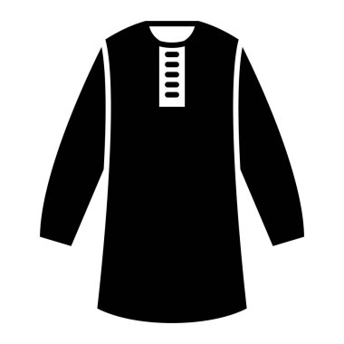 Modern kıyafet simgesinin vektör illüstrasyonu