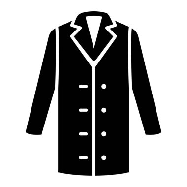 Ceket. Web simgesi basit illüstrasyon