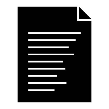 Belge. Web simgesi basit illüstrasyon