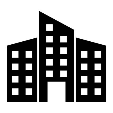 Bina. Web simgesi basit tasarım