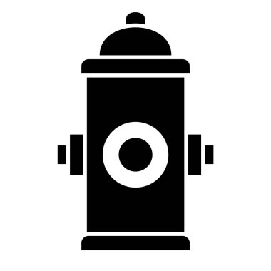 Yangın musluğu simgesi. Web için gaz söndürücü vektör simgelerinin basit bir gösterimi