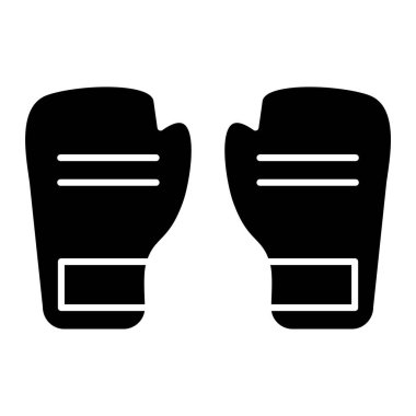 Web ve mobil uygulama tasarımınız için beyaz arkaplanda izole edilmiş havlu ikonu vektörü, boks eldiveni logosu konsepti