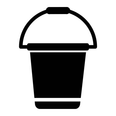 Kova. Web simgesi basit illüstrasyon