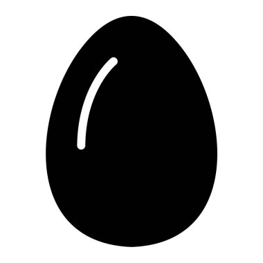 Yumurta. Web simgesi basit illüstrasyon