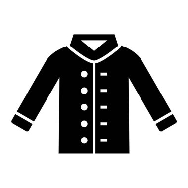 Ceket. Web simgesi basit illüstrasyon