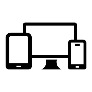 Cihazlar. Web simgesi basit illüstrasyon