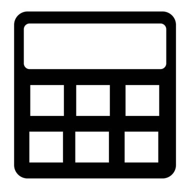 Hesap makinesi. Web simgesi basit illüstrasyon