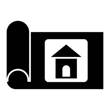 Ev. Web simgesi basit illüstrasyon