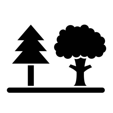 Ağaç. Web simgesi basit illüstrasyon