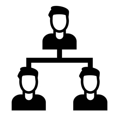 iş insanları simgesi vektör illüstrasyonu