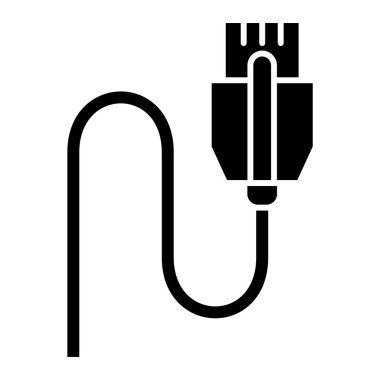 usb kablo simgesi vektör illüstrasyonu