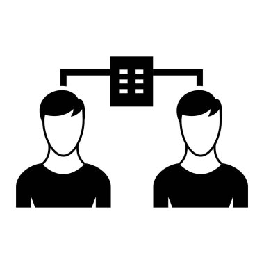 İş ve finans simgesinin vektör illüstrasyonu