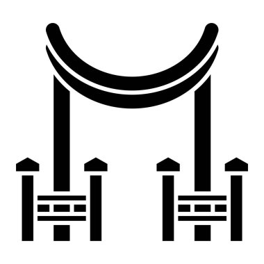 Köprü simgesi vektör illüstrasyonu