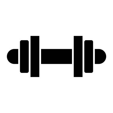 Fitness ve vücut geliştirme ikonu. vektör illüstrasyonu