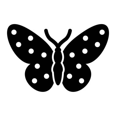 Kelebek simgesi vektör illüstrasyonu