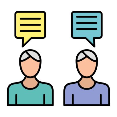 İnsan simgesinin vektör illüstrasyonu