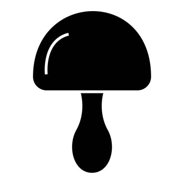 Mantar. Web simgesi basit illüstrasyon