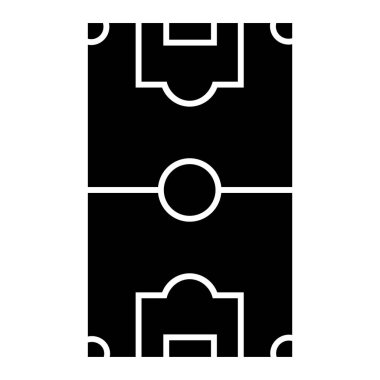 Futbol sahası ikonu. Web tasarımı için futbol topu vektör simgelerinin basit çizimi