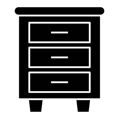 Dolap. Web simgesi basit illüstrasyon