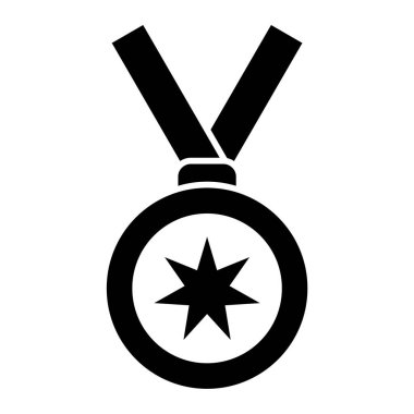 Madalya. Web simgesi basit illüstrasyon