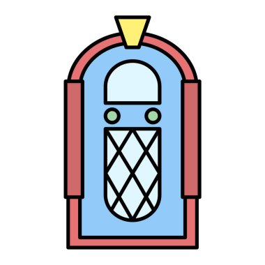 Modern yapı simgesinin vektör illüstrasyonu