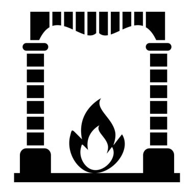 Benzin istasyonu ikonu. Web için bitki vektör simgelerinin özet çizimi