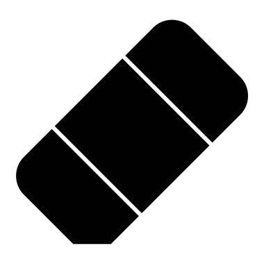 Silgi. Web simgesi basit illüstrasyon