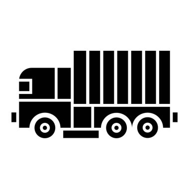 Kamyon. Web simgesi basit illüstrasyon