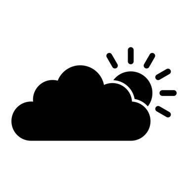 Hava durumu. Web simgesi basit illüstrasyon